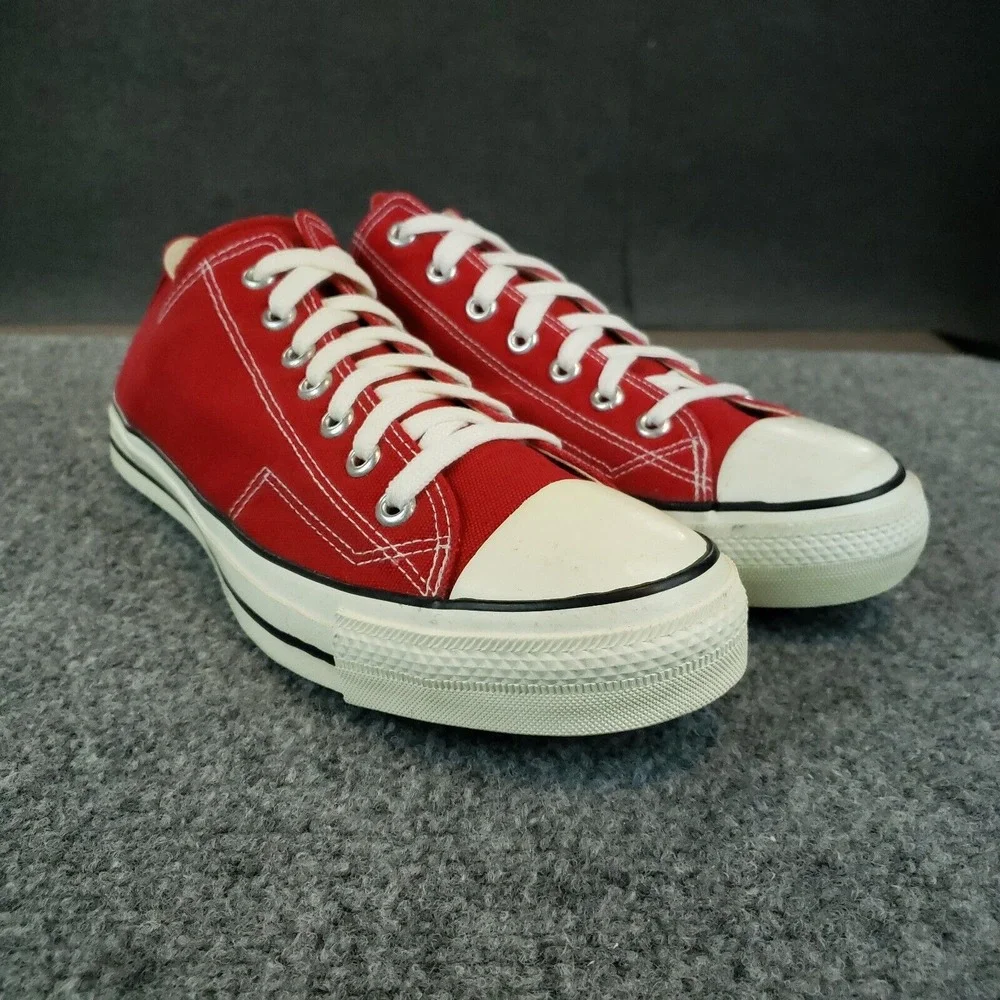 Vintage Converse Chuck Taylor Shoes Men Size 12 Red Sneakers Casual All Star Low
